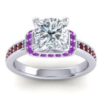 Halo Cushion Aksika Ring