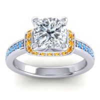 Halo Cushion Aksika Ring