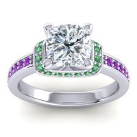 Halo Cushion Aksika Ring