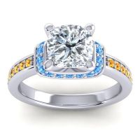 Halo Cushion Aksika Ring