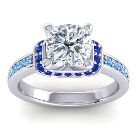 Halo Cushion Aksika Ring