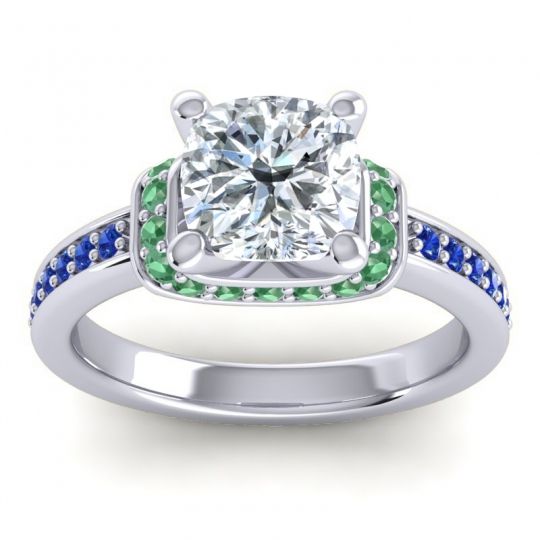 Halo Cushion Aksika Ring