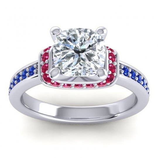 Halo Cushion Aksika Ring