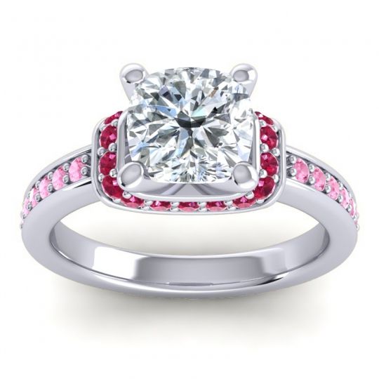 Halo Cushion Aksika Ring