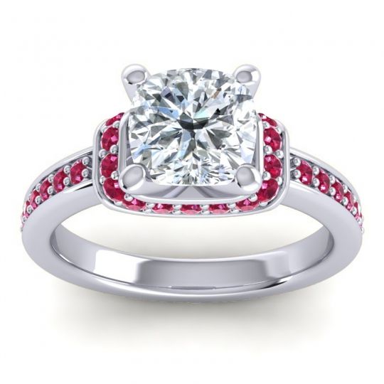 Halo Cushion Aksika Ring