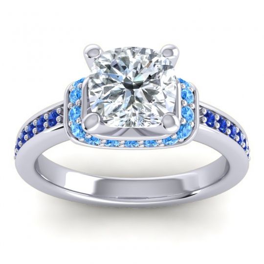 Halo Cushion Aksika Ring