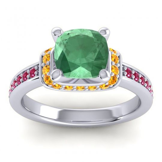 Halo Cushion Aksika Ring