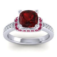 Halo Cushion Aksika Ring