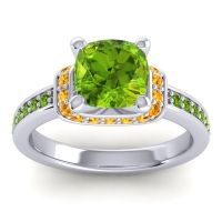 Halo Cushion Aksika Ring