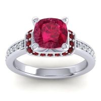 Halo Cushion Aksika Ring