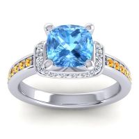 Halo Cushion Aksika Ring