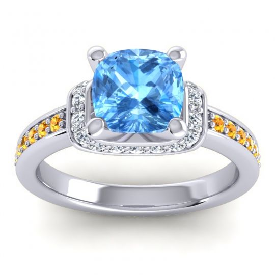 Halo Cushion Aksika Ring