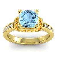 Halo Cushion Aksika Ring