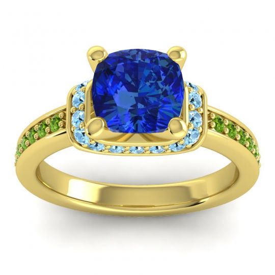 Halo Cushion Aksika Ring