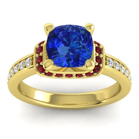 Halo Cushion Aksika Ring