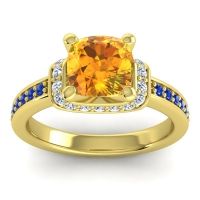 Halo Cushion Aksika Ring