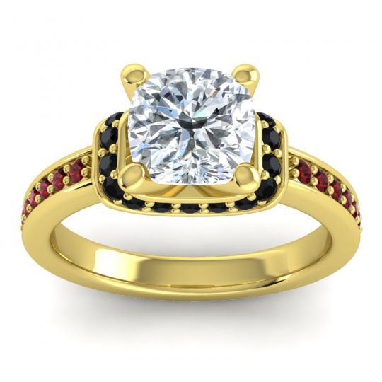 Halo Cushion Aksika Ring