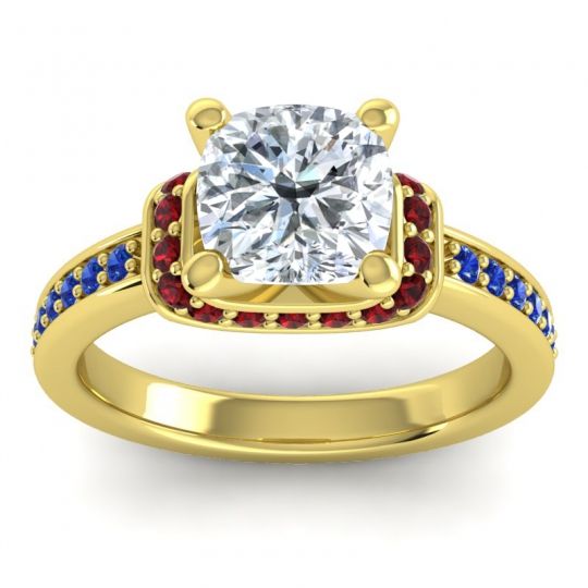 Halo Cushion Aksika Ring