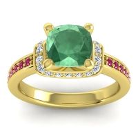 Halo Cushion Aksika Ring