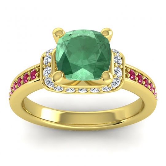 Halo Cushion Aksika Ring