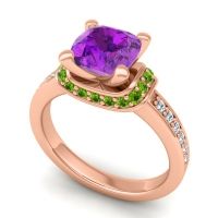 Halo Cushion Aksika Ring