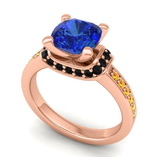 Halo Cushion Aksika Ring