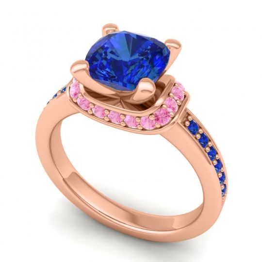 Halo Cushion Aksika Ring
