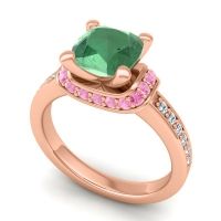 Halo Cushion Aksika Ring