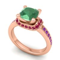 Halo Cushion Aksika Ring