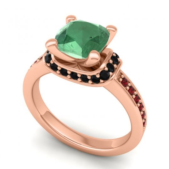 Halo Cushion Aksika Ring