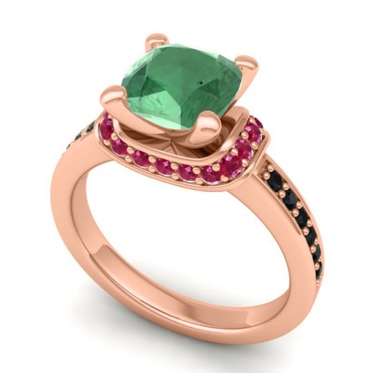 Halo Cushion Aksika Ring