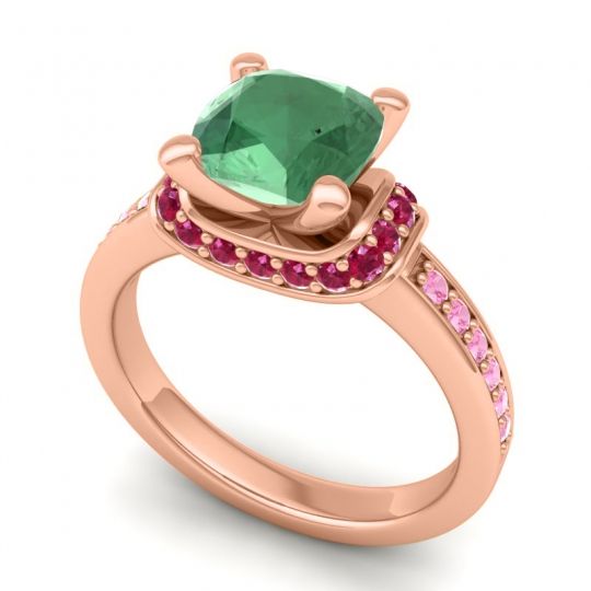 Halo Cushion Aksika Ring