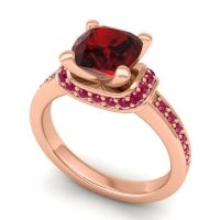 Halo Cushion Aksika Ring