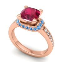 Halo Cushion Aksika Ring