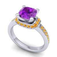 Halo Cushion Aksika Ring