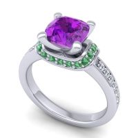 Halo Cushion Aksika Ring