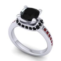 Halo Cushion Aksika Ring