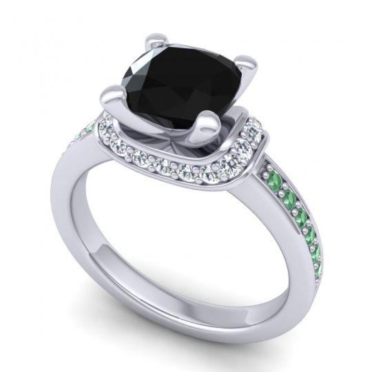 Halo Cushion Aksika Ring