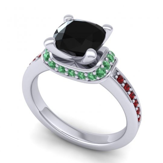 Halo Cushion Aksika Ring