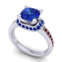 Halo Cushion Aksika Ring