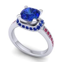 Halo Cushion Aksika Ring