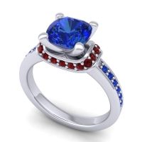 Halo Cushion Aksika Ring