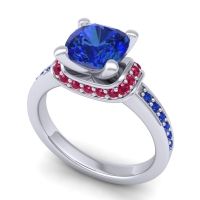 Halo Cushion Aksika Ring
