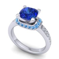 Halo Cushion Aksika Ring