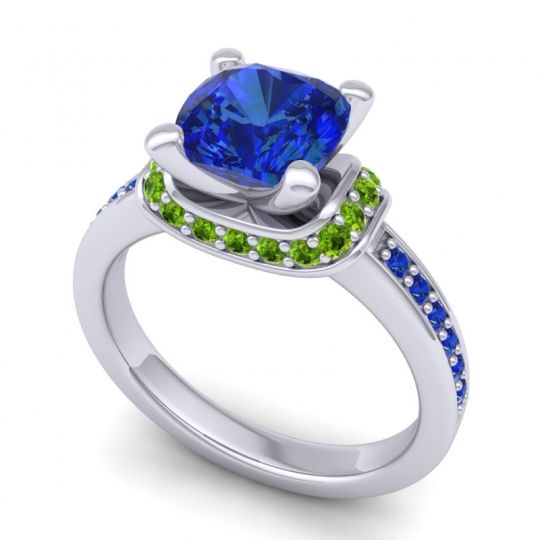Halo Cushion Aksika Ring