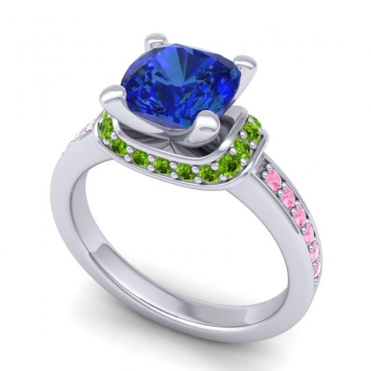 Halo Cushion Aksika Ring