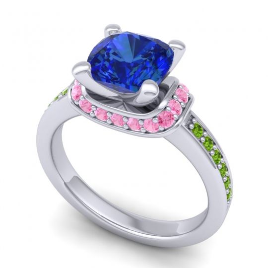 Halo Cushion Aksika Ring