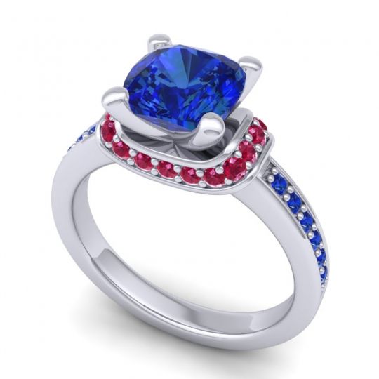 Halo Cushion Aksika Ring