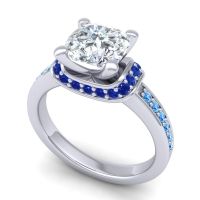 Halo Cushion Aksika Ring