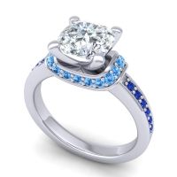 Halo Cushion Aksika Ring